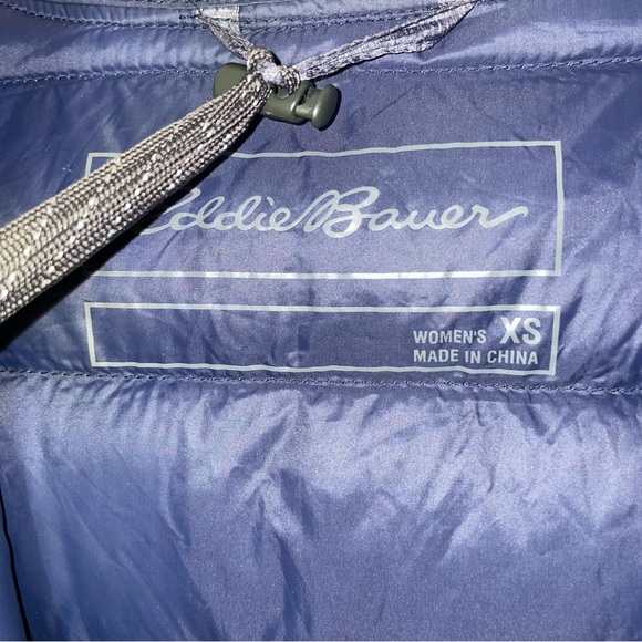 Eddie Bauer Women's XS CirrusLite Down Parka Hooded Jacket 650 Fill Blue Heather - Picture 7 of 11